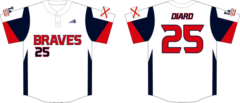 LA Braves Custom HexaFlex Baseball Jersey #J3