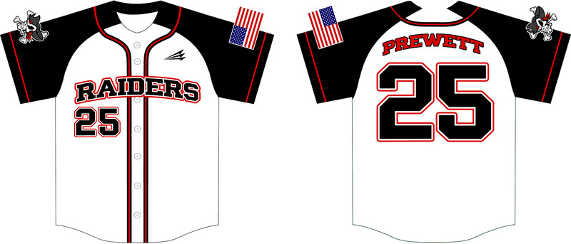 Raiders (Prewett) Custom Nanodri Baseball Jersey #J2