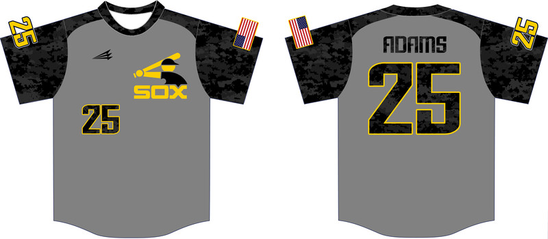 Gold Sox Custom HexaFlex Baseball Jersey #J2B