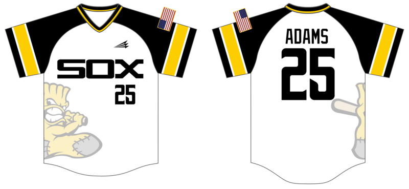 Gold Sox Custom HexaFlex Baseball Jersey #J3C