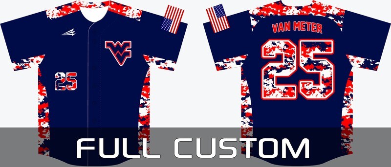 Potomac Valley Crush Baseball Camo Jersey 1