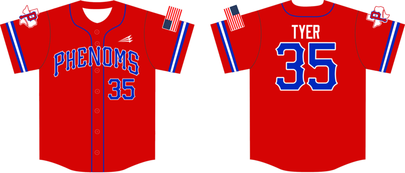 Phenoms Custom HexaFlex Baseball Jersey #J3