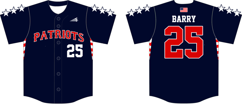 Mckinney Patriots Custom NanoDri Baseball Jersey #J2c