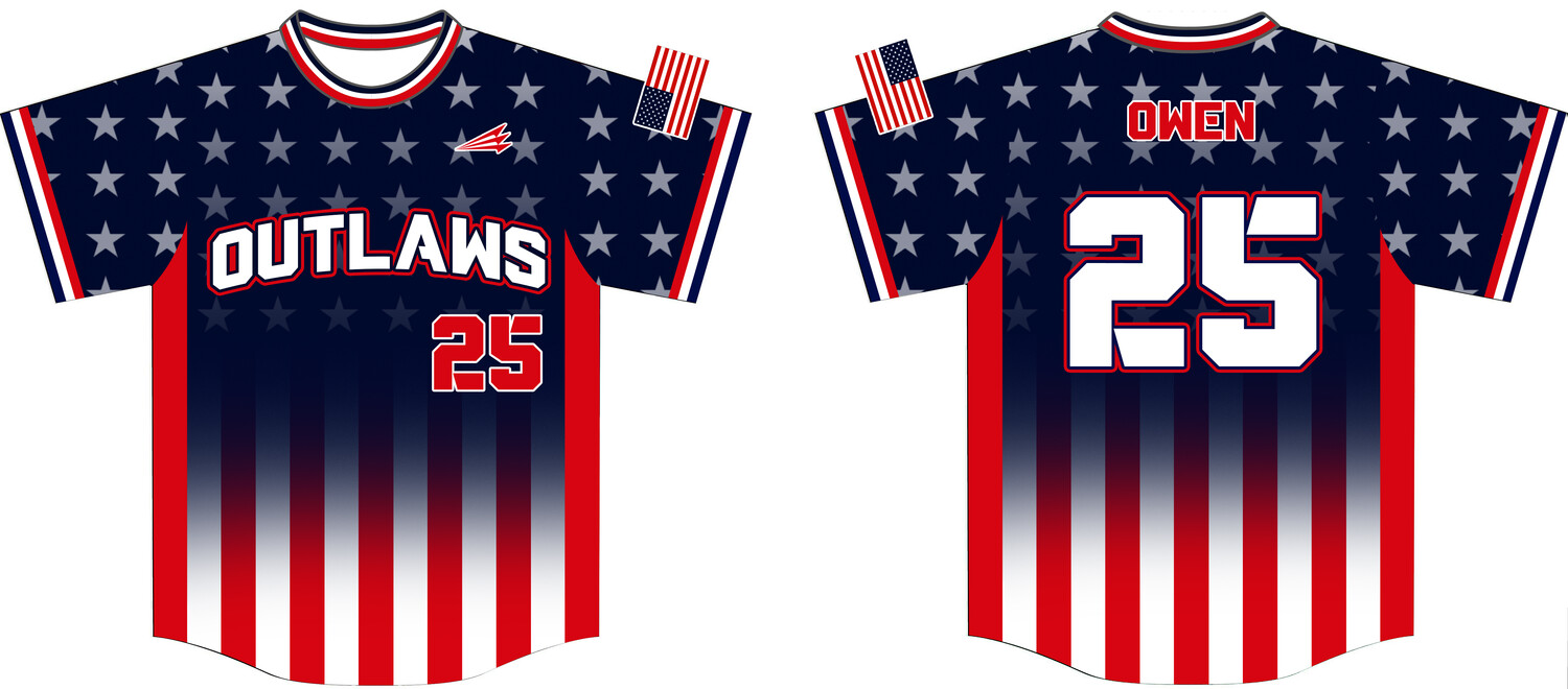 Outlaws (Owen) Custom ProPremier Baseball Jersey #J3