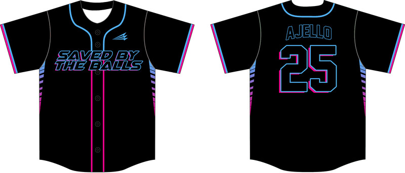 Saved by the Balls Custom NanoDri Baseball Jersey #J2B