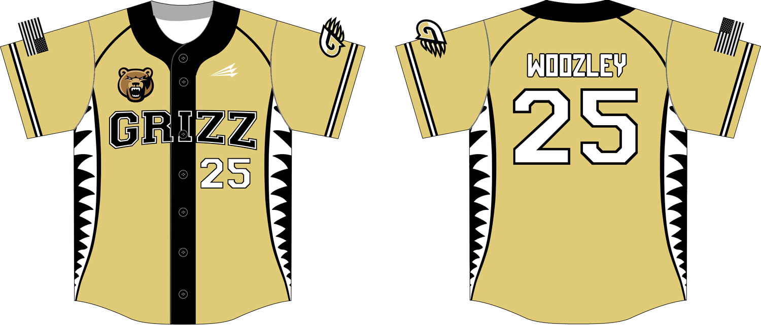 Utah Grizz Custom NanoDri Baseball Jersey #JX