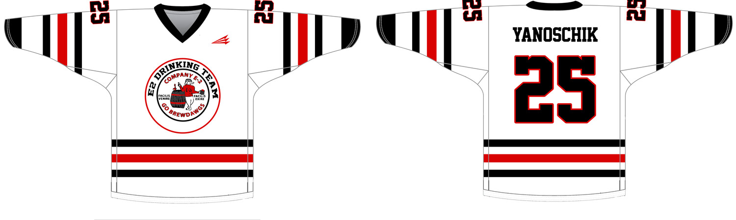 E2 Drinking Team Custom NanoDri Hockey Jersey #J1