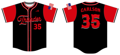 Troy Thunder Custom HexaFlex Baseball Jersey #J2B
