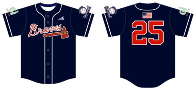 Braves (Max Sports) Custom Nanodri Baseball Jersey #J3B