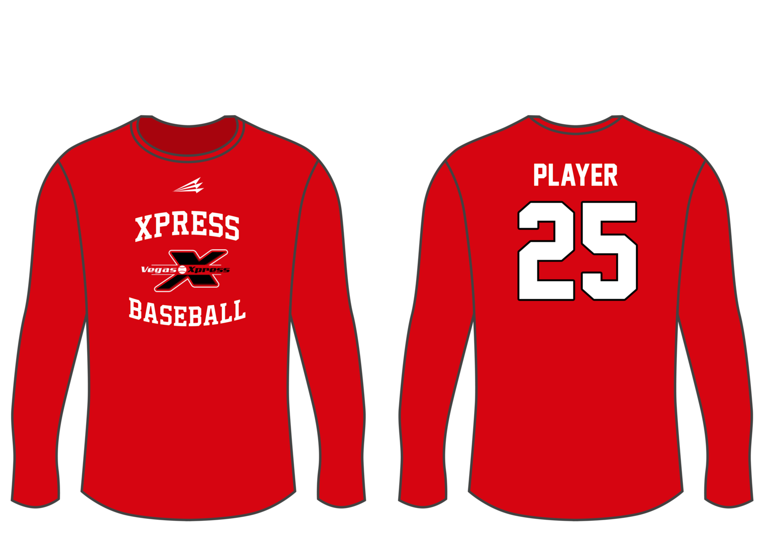 Vegas Xpress Custom Longseeve HyperTee #HT3C