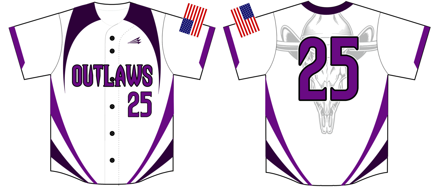 Outlaws (Matthews) Custom NanoDri Baseball Jersey #J3c