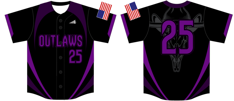 Outlaws (Matthews) Custom NanoDri Baseball Jersey #J2c