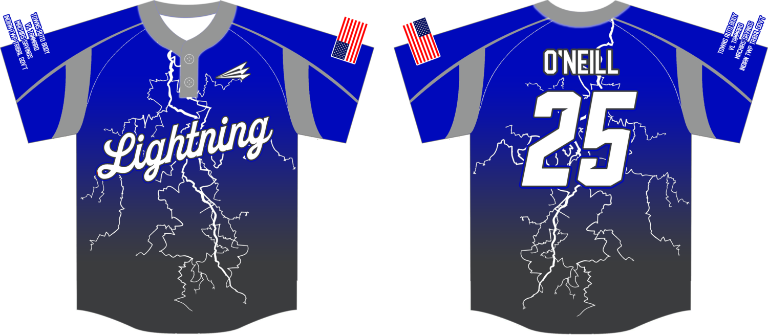 ST Croix Lightning Custom HexaFlex Baseball Jersey #J2c