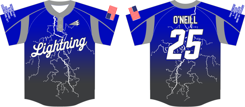 ST Croix Lightning Custom HexaFlex Baseball Jersey #J2c