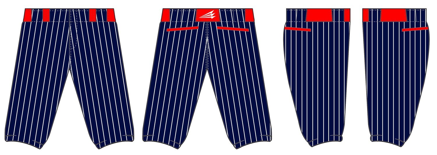 North Wake Tsunami Custom Knicker Baseball Pants 1