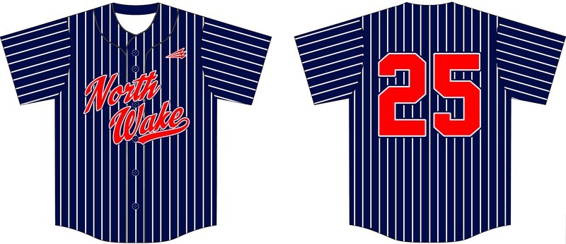 North Wake Tsunami Custom Baseball Jersey D1