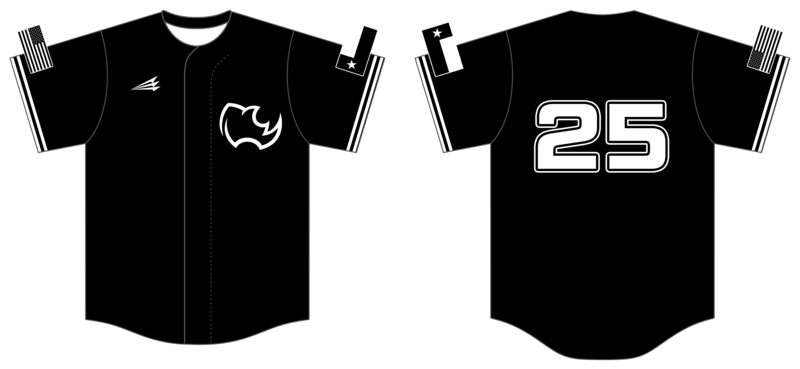 Texas Rynos Custom HexaFlex Baseball Jersey #J1