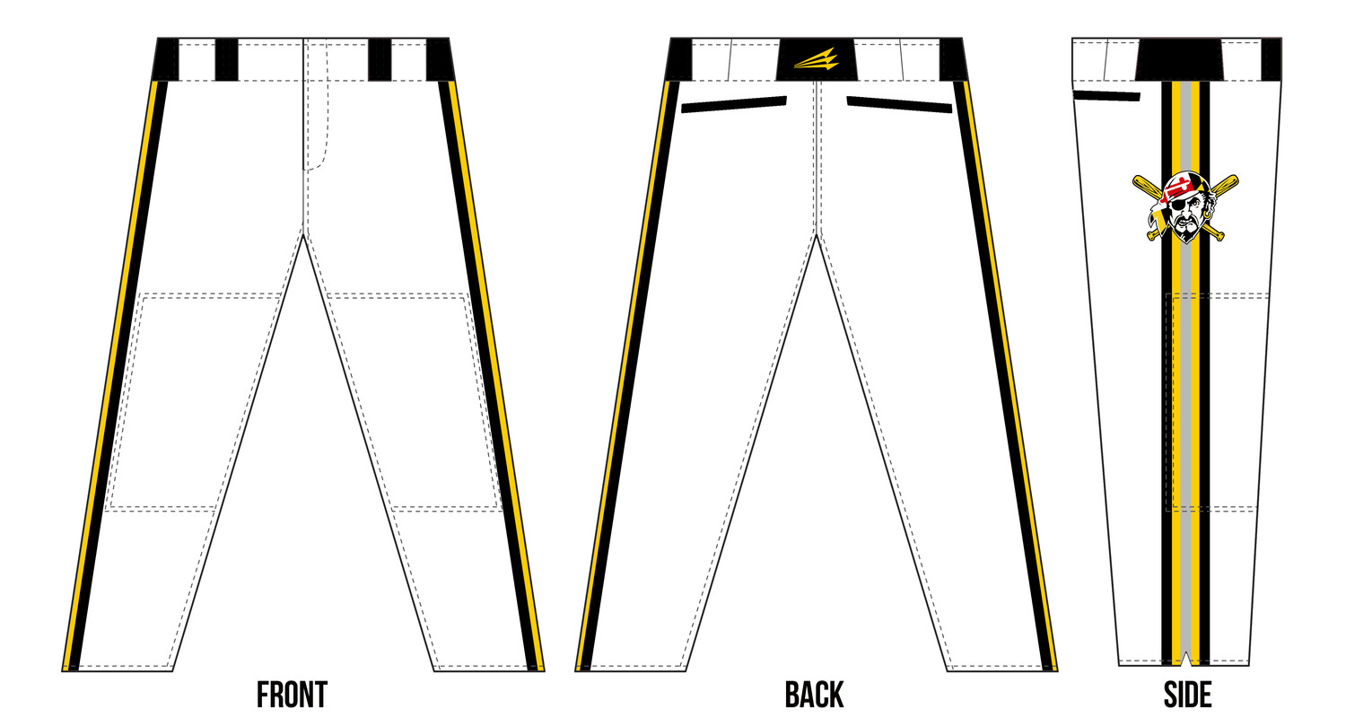 Olney Pirates Custom Long Baseball Pant #BP1B