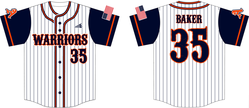 Acworth Warriors Custom Hexaflex Baseball Jersey #J8