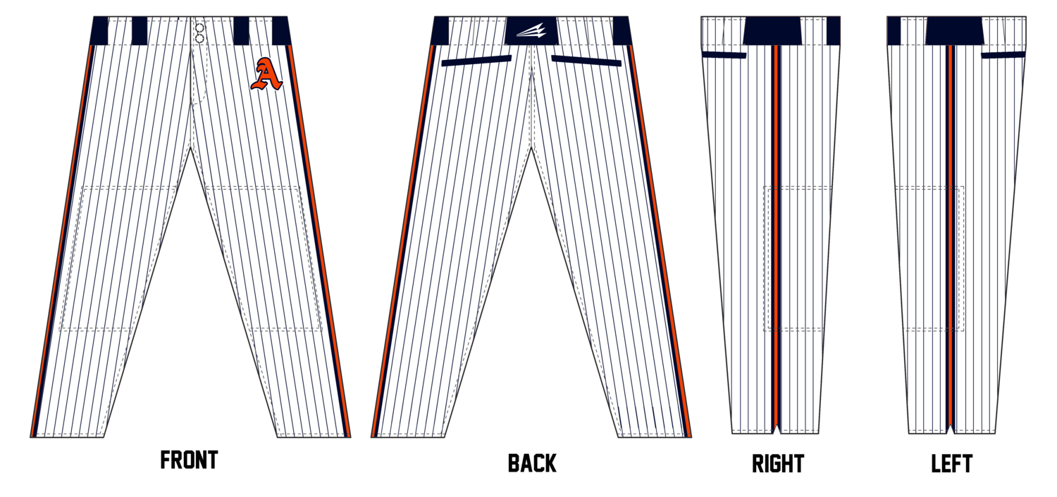 Acworth Warriors Stacheman Elite Custom Long Baseball Pants #BP2