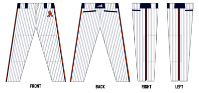 Acworth Warriors Stacheman Elite Custom Long Baseball Pants #BP2