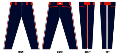 Bastrop Raptors Stacheman Elite Custom Long Baseball Pants #BP2B