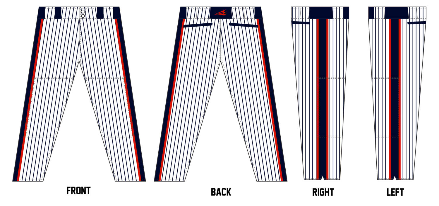 Bastrop Raptors Stacheman Elite Custom Long Baseball Pants #BP4