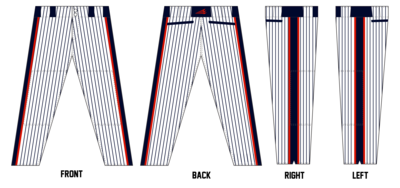 Bastrop Raptors Stacheman Elite Custom Long Baseball Pants #BP4