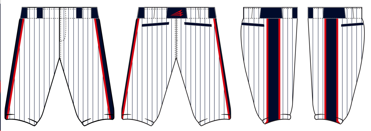 Bastrop Raptors Stacheman Elite Custom Knicker Baseball Pants #BP4B