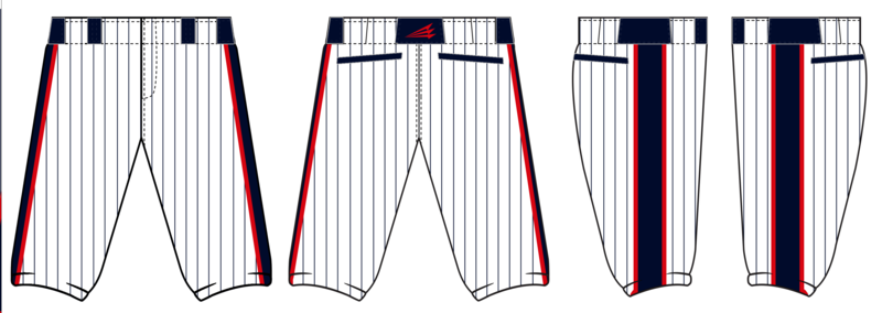 Bastrop Raptors Stacheman Elite Custom Knicker Baseball Pants #BP4B