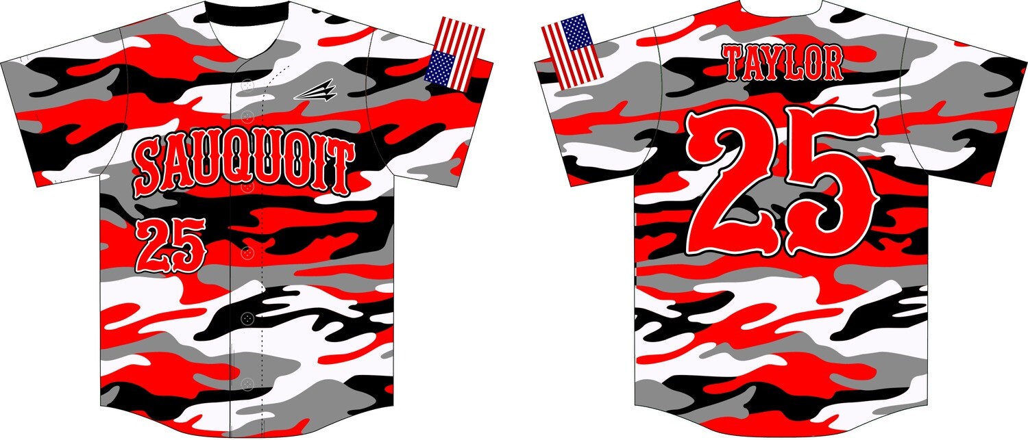 Sauquoit Valley Baseball Custom Jersey #1