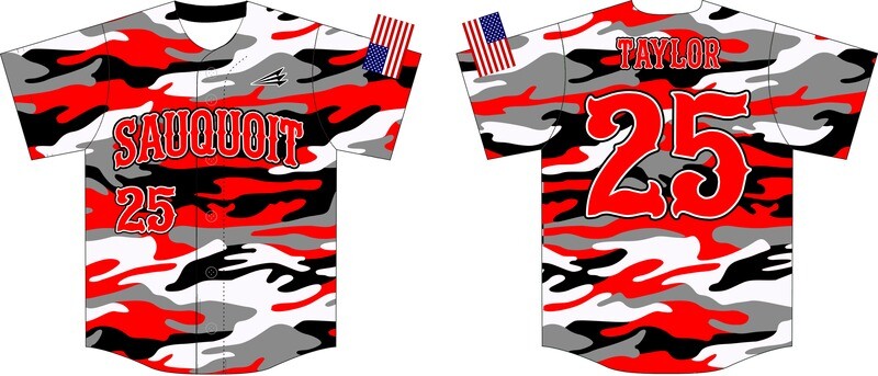 Sauquoit Valley Baseball Custom Jersey #1