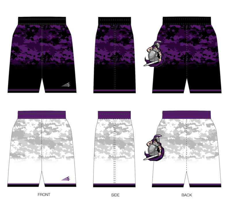 Warriors (Lents) Custom Reversible HexaFlex Long Basketball Shorts #BS3 &amp; BS4