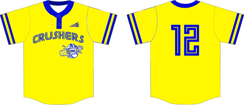CHARLOTTE CRUSHERS Custom HexaFlex Baseball Jersey #J4C