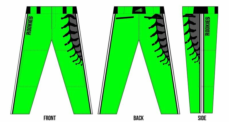 Rookies Baseball Custom Baseball Pants #2C