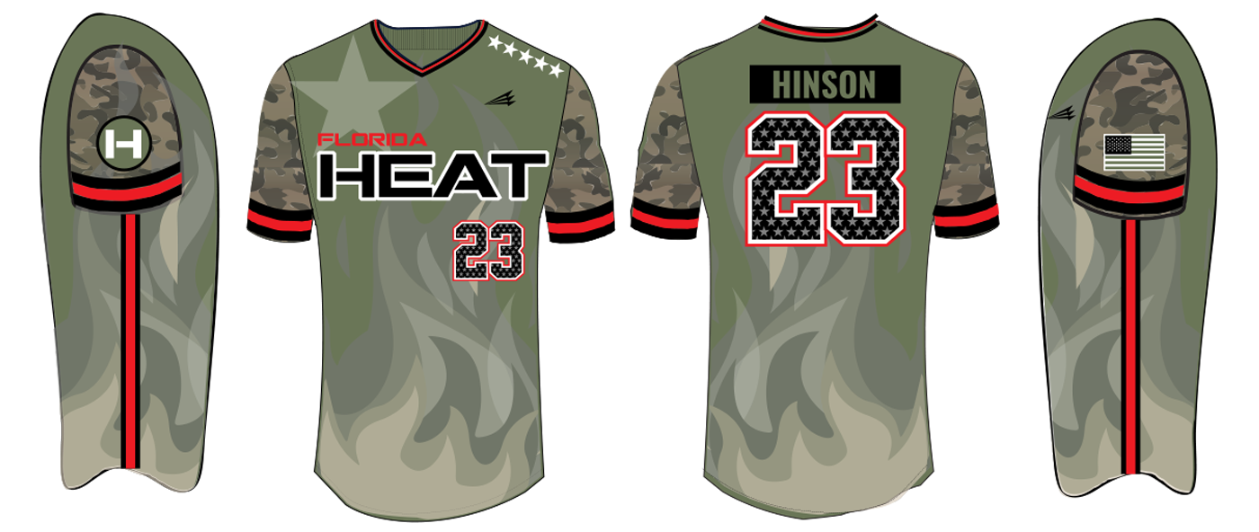 Florida Heat Custom Hexaflex Baseball Jersey #J1