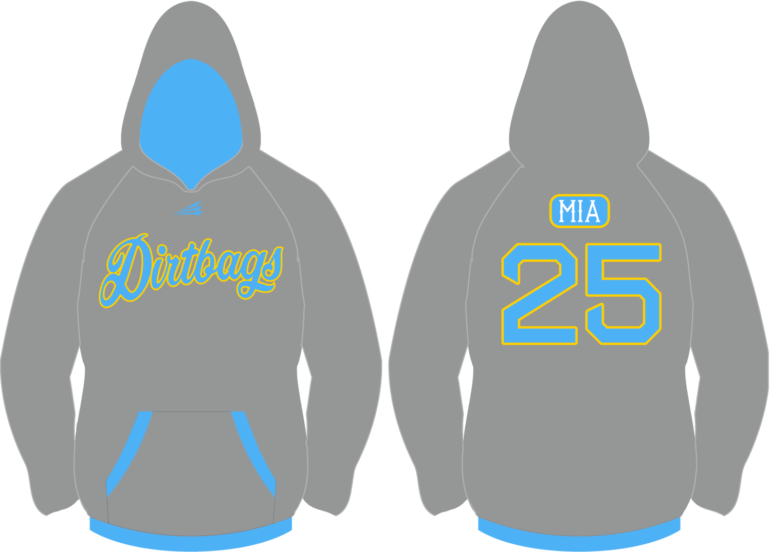 Miami Dirtbags Custom Vulcan Hoodie #VH1