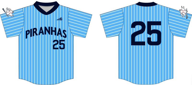Piranhas Custom NanoDri Baseball Jersey #J35
