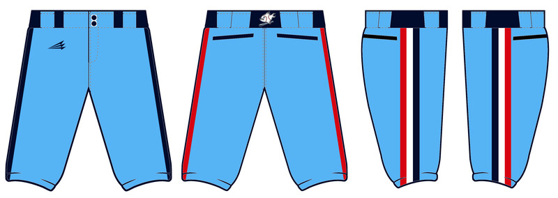 Piranhas Custom Knicker Baseball Pant #BP36