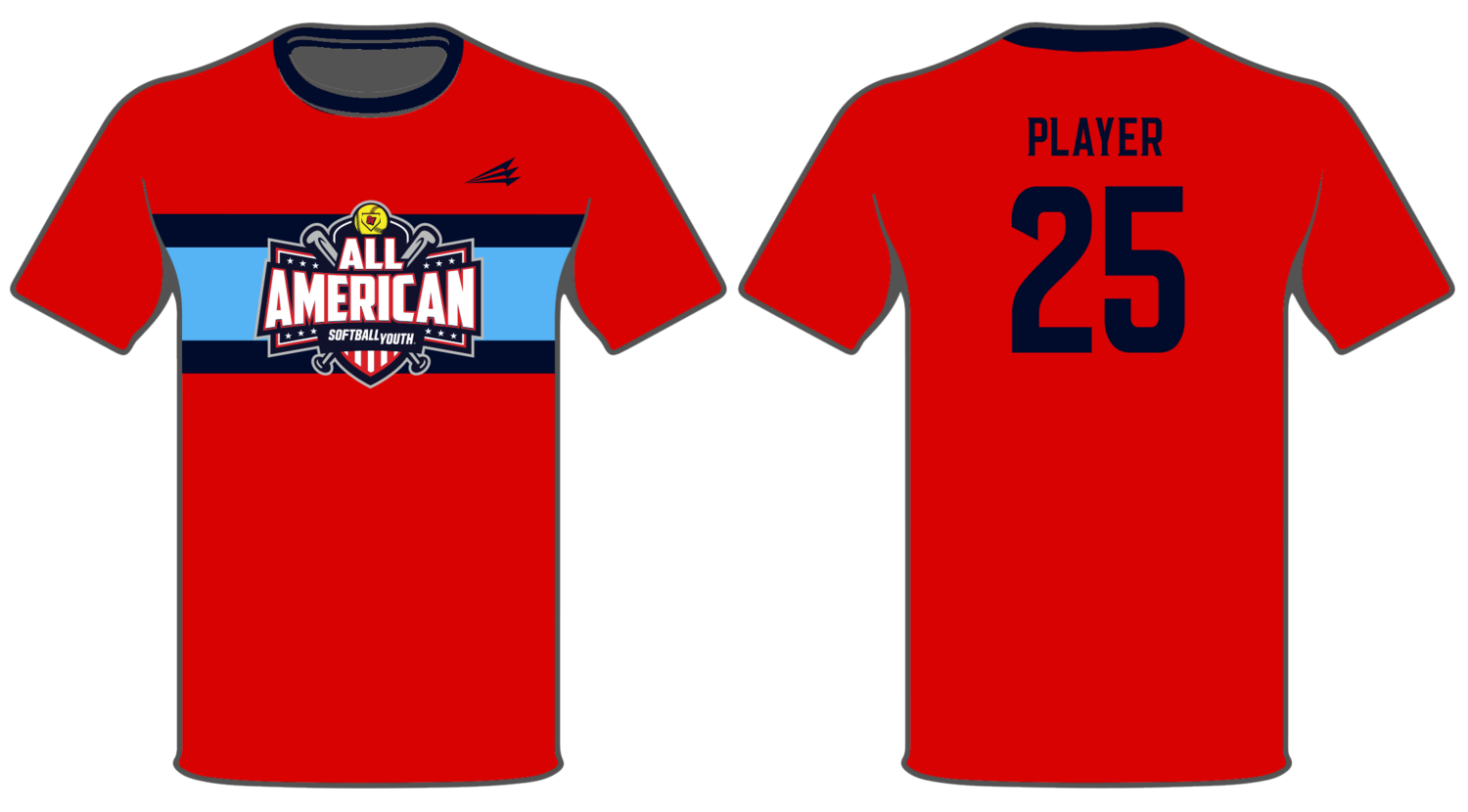 Softball Youth All-Americans Summer 2021 Shortsleeve HyperTee HT1