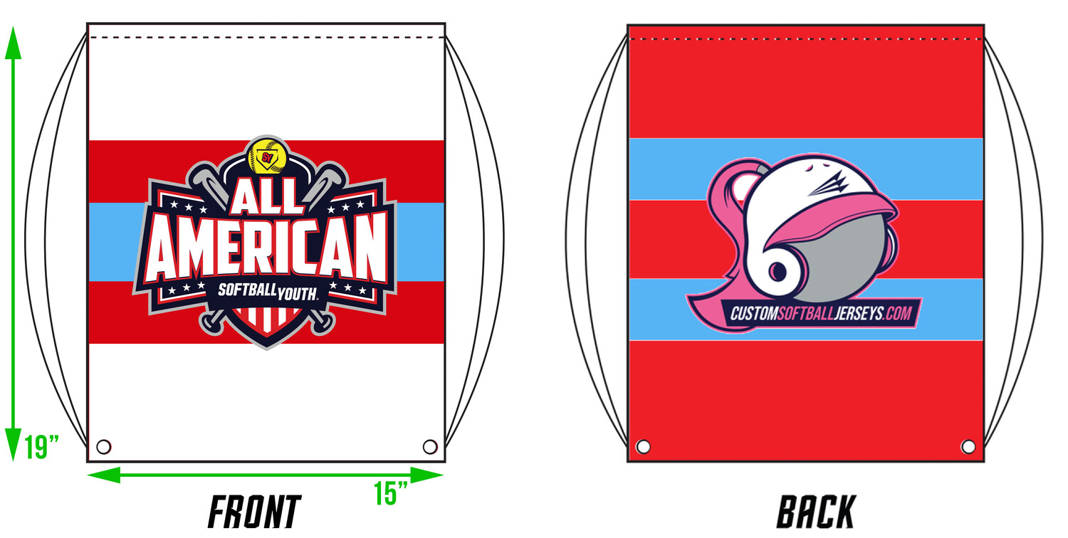 Softball Youth All-American Summer 2021 Drawstring Bag DB1