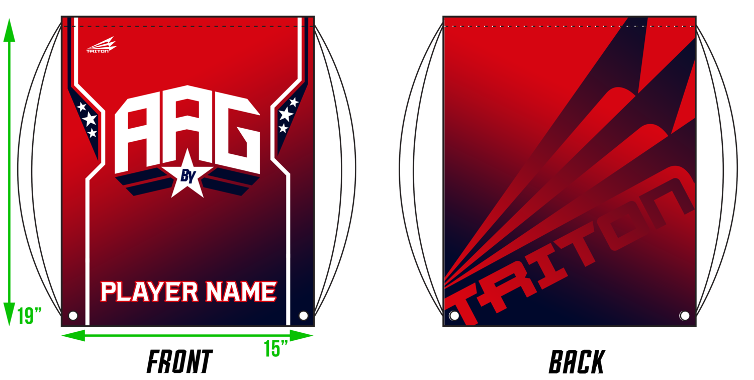 Baseball Youth All-Americans 2021/2022 Custom Drawstring Bag #DB2