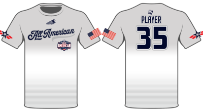 Baseball Youth All-Americans Summer 2021 Custom Shortsleeve HyperTee #HT1