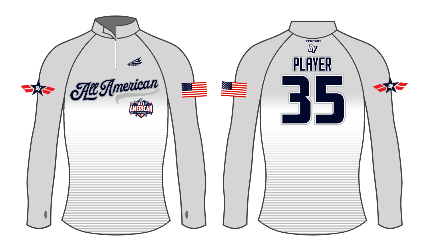 Baseball Youth All-Americans Summer 2021 Custom Women&#39;s NanoZip #WNZ1
