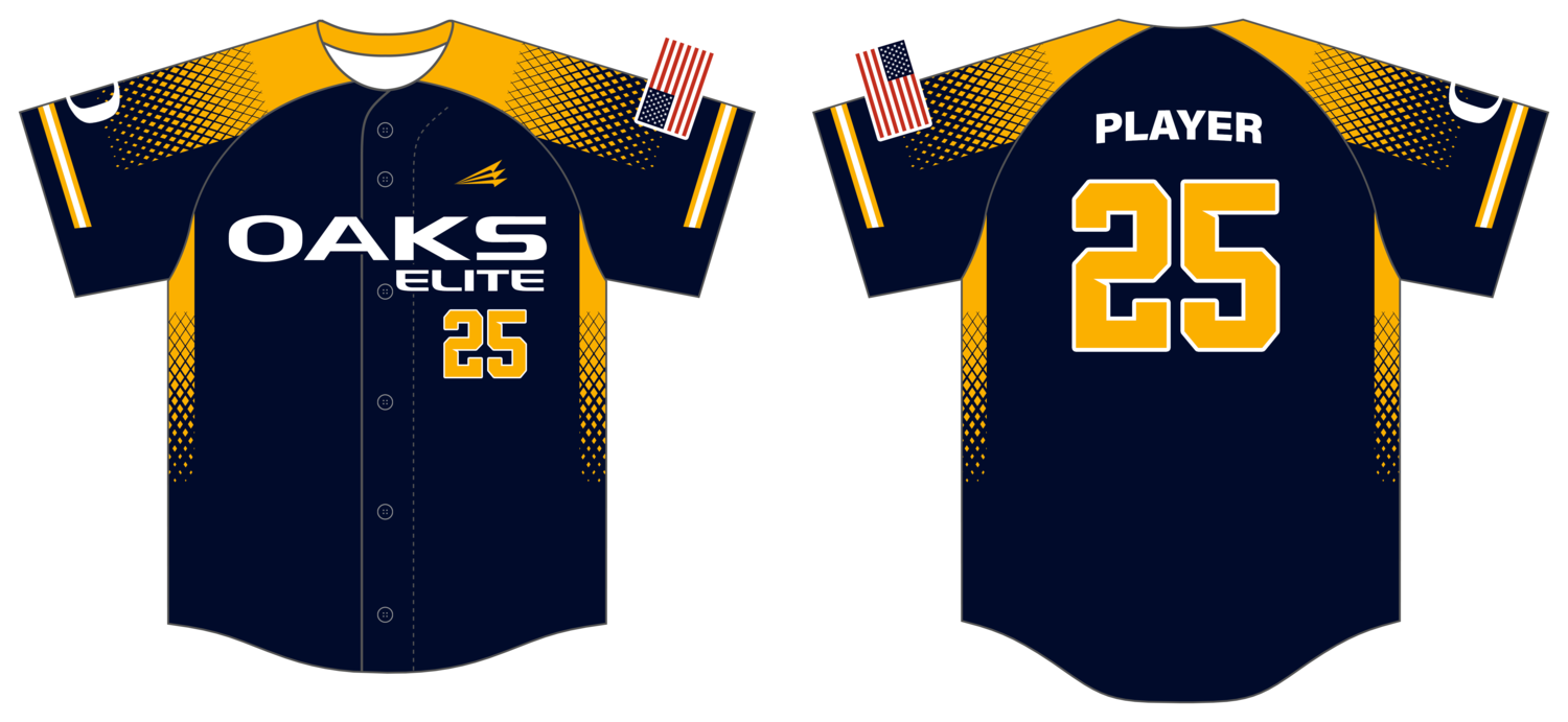 Oaks Elite Custom HexaFlex Baseball Jersey #J1B