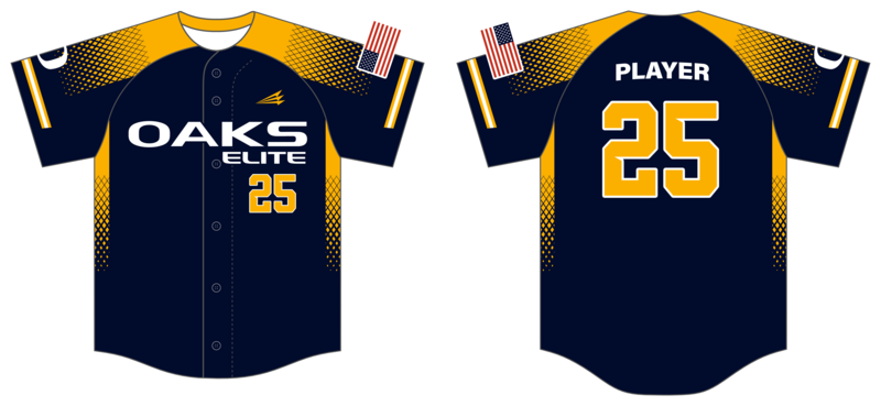 Oaks Elite Custom HexaFlex Baseball Jersey #J1B