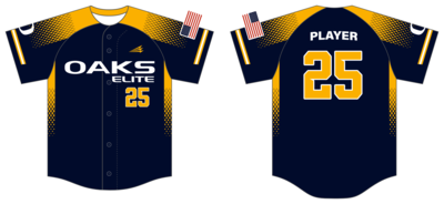 Oaks Elite Custom HexaFlex Baseball Jersey #J1B