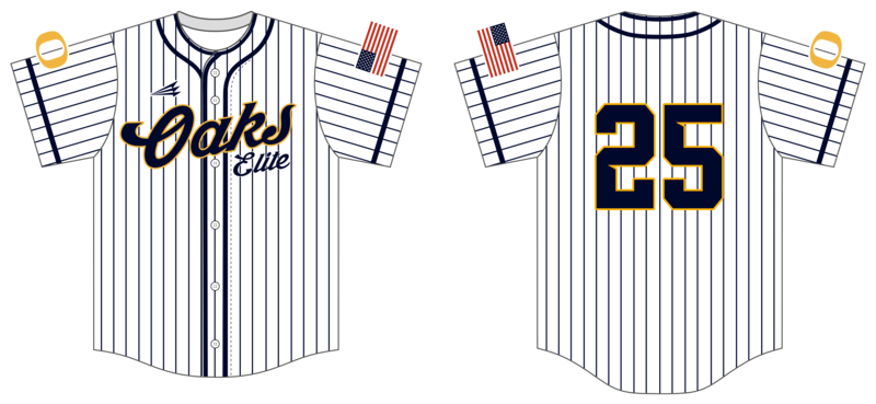 Oaks Elite Custom HexaFlex Baseball Jersey #J2B