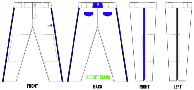 Miami Phenoms Prime Custom Long Baseball Pant (with Flaps) #BP1b