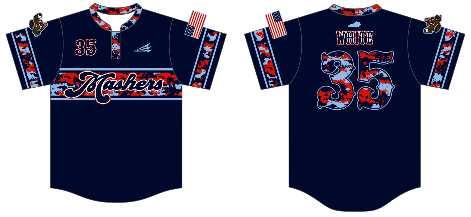 Smashers (White) Custom Hexaflex Baseball Jersey #J5C